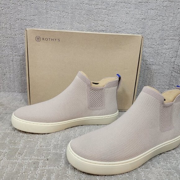 ROTHY'S The Chelsea Lilac Gray Ankle Boots Size 6, 8, 8.5, 9, 9.5, 10, 11.5 - Picture 4 of 12